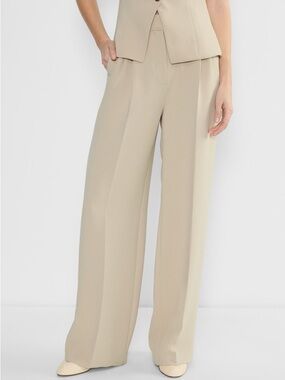 Aritzia Effortless Pants - Marcona Beige